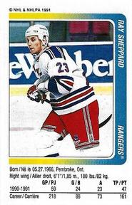 1991-92 Panini Hockey Stickers #286 Ray Sheppard Front
