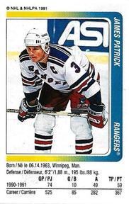 1991-92 Panini Hockey Stickers #287 James Patrick Front