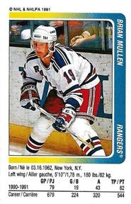 1991-92 Panini Hockey Stickers #289 Brian Mullen Front