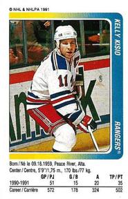 1991-92 Panini Hockey Stickers #291 Kelly Kisio Front