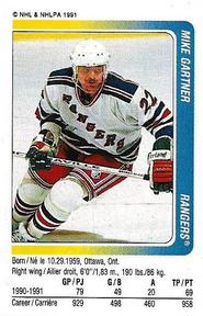 1991-92 Panini Hockey Stickers #292 Mike Gartner Front
