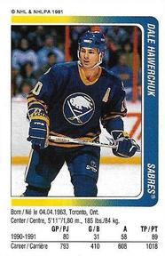 1991-92 Panini Hockey Stickers #296 Dale Hawerchuk Front