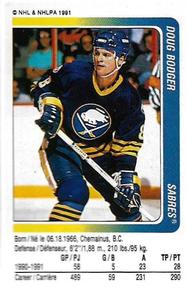 1991-92 Panini Hockey Stickers #307 Doug Bodger Front