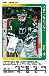 1991-92 Panini Hockey Stickers #310 Peter Sidorkiewicz Front