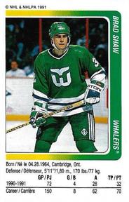 1991-92 Panini Hockey Stickers #311 Brad Shaw Front