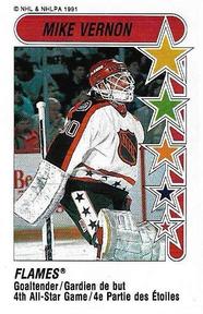 1991-92 Panini Stickers #328 Mike Vernon Front