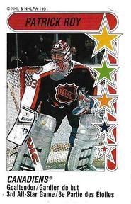 1991-92 Panini Hockey Stickers #333 Patrick Roy Front