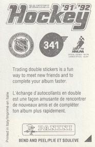 1991-92 Panini Hockey Stickers #341 Ken Hodge Back