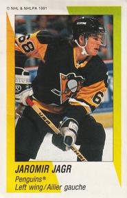 1991-92 Panini Hockey Stickers #344 Jaromir Jagr Front