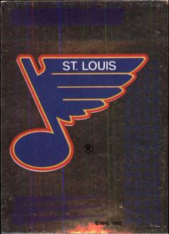 1992-93 Panini Hockey Stickers #14 St. Louis Blues Logo Front