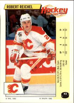 1992-93 Panini Hockey Stickers #42 Robert Reichel Front