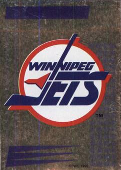 1992-93 Panini Stickers #50 Winnipeg Jets Logo Front
