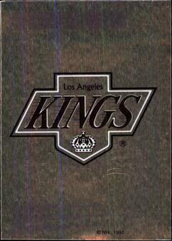 1992-93 Panini Hockey Stickers #62 Los Angeles Kings Logo Front