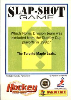 1992-93 Panini Hockey Stickers #89 Neal Broten Back