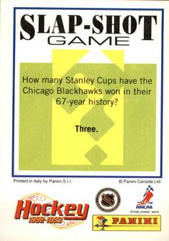 1992-93 Panini Hockey Stickers #90 Dave Gagner Back