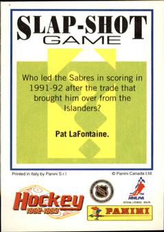 1992-93 Panini Stickers #95 Mike Craig Back
