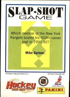 1992-93 Panini Hockey Stickers #96 Bobby Smith Back