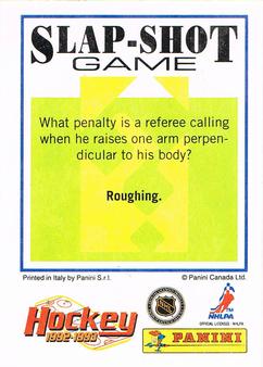 1992-93 Panini Hockey Stickers #99 Bill Ranford Back