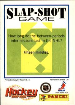 1992-93 Panini Hockey Stickers #156 Eric Desjardins Back