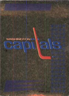 1992-93 Panini Hockey Stickers #158 Washington Capitals Logo Front