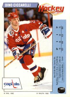 1992-93 Panini Hockey Stickers #160 Dino Ciccarelli Front