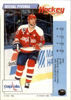1992-93 Panini Hockey Stickers #161 Michal Pivonka Front