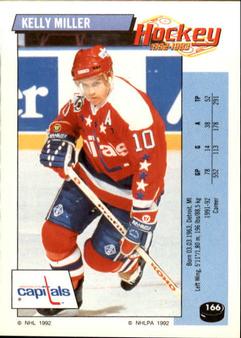 1992-93 Panini Hockey Stickers #166 Kelly Miller Front