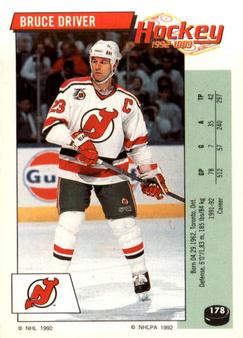 1992-93 Panini Hockey Stickers #178 Bruce Driver Front