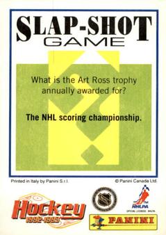 1992-93 Panini Hockey Stickers #203 Steve Thomas Back