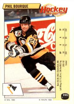 1992-93 Panini Hockey Stickers #225 Phil Bourque Front