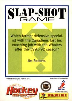 1992-93 Panini Hockey Stickers #226 Rick Tocchet Back