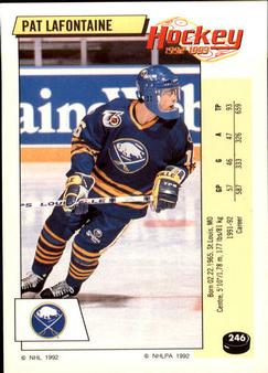 1992-93 Panini Hockey Stickers #246 Pat LaFontaine Front