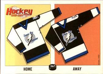 1992-93 Panini Hockey Stickers #267 Tampa Bay Lightning Jersey Front