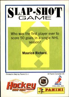 1992-93 Panini Hockey Stickers #291 Sergei Fedorov Back