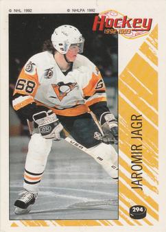 1992-93 Panini Hockey Stickers #294 Jaromir Jagr Front
