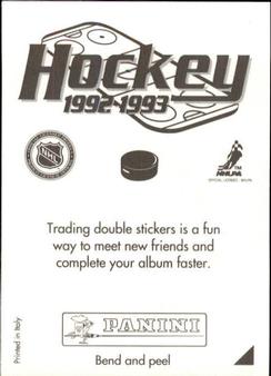 1992-93 Panini Hockey Stickers #F Darryl Sydor Back
