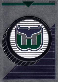 1993-94 Panini Hockey Stickers #122 Hartford Whalers Logo Front