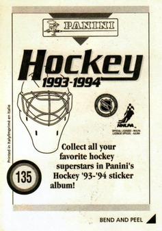 1993-94 Panini Hockey Stickers #135 Larry Murphy Back