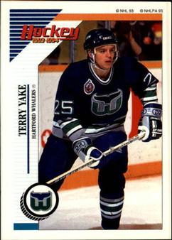 1993-94 Panini Hockey Stickers #125 Terry Yake Front