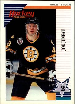 1993-94 Panini Hockey Stickers #143 Joe Juneau Front