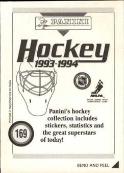1993-94 Panini Stickers #169 Murray Craven Back