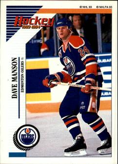 1993-94 Panini Stickers #242 Dave Manson Front