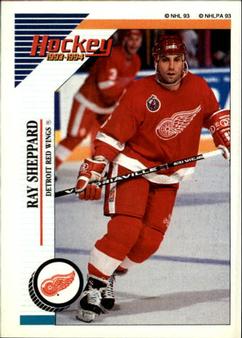 1993-94 Panini Hockey Stickers #247 Ray Sheppard Front