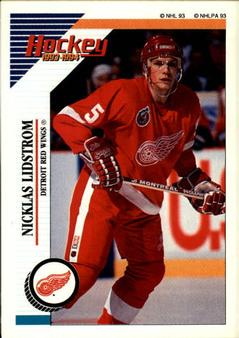 1993-94 Panini Hockey Stickers #253 Nicklas Lidstrom Front