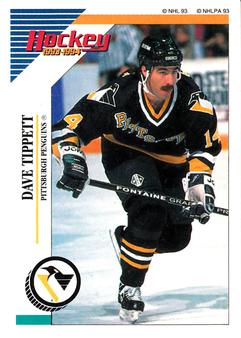 1993-94 Panini Hockey Stickers #85 Dave Tippett Front