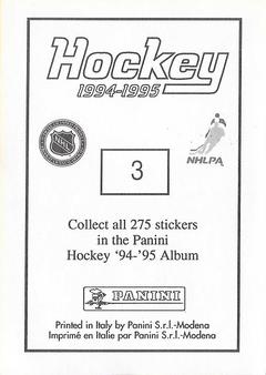 1994-95 Panini Stickers #3 Cam Neely Back
