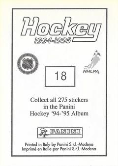 1994-95 Panini Hockey Stickers #18 Patrick Roy Back
