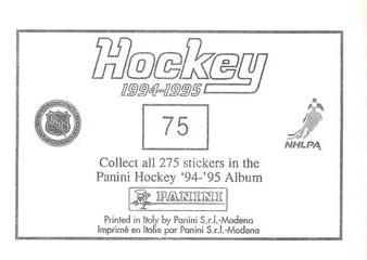 1994-95 Panini Hockey Stickers #75 Pittsburgh Penguins Logo Back