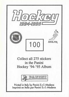 1994-95 Panini Stickers #100 Dave McLlwain Back