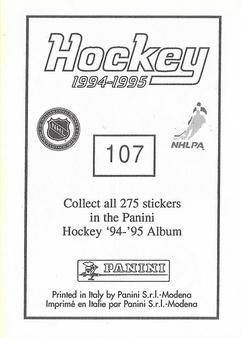 1994-95 Panini Hockey Stickers #107 Darren Rumble Back